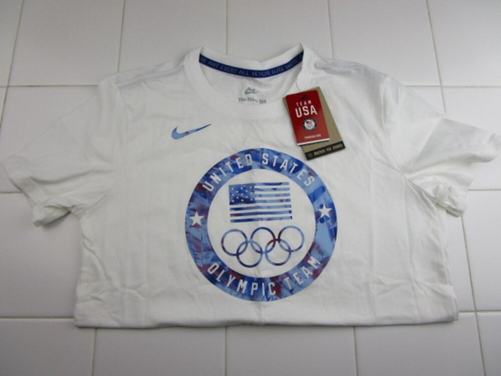 Nike Team USA Olympics 2024 Tee T-Shirt White Women's Small FN0870-100